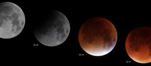 Mondfinsternis-Collage