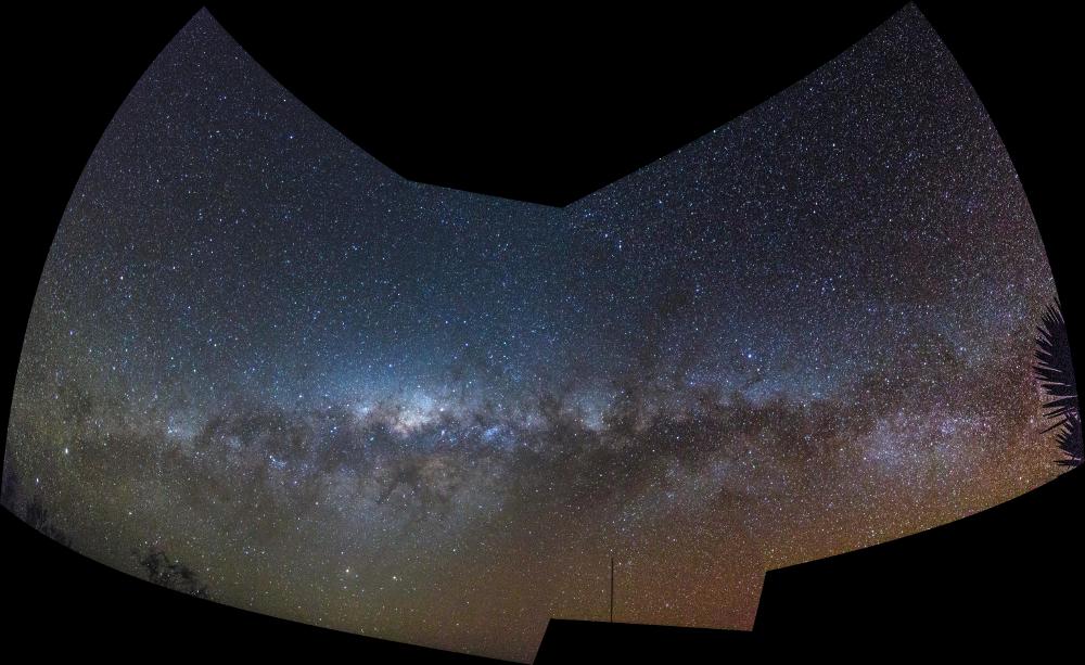 Panorama - Milchstraße über Namibia