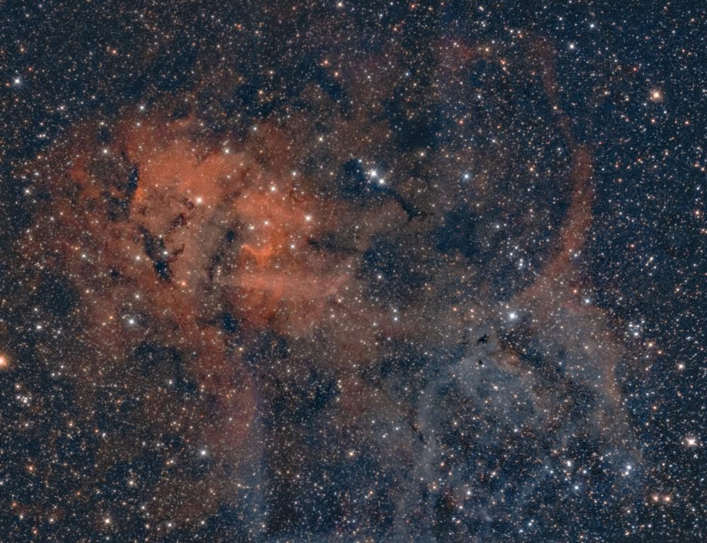 Sharpless 2 - 132 Löwennebel im Kepehus in Bicolor