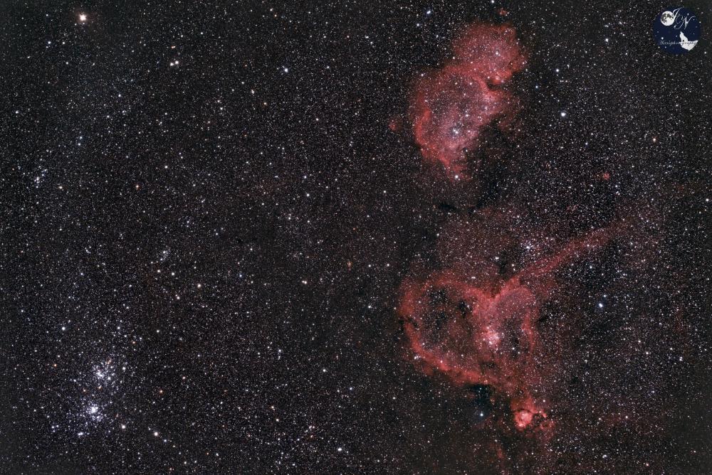 Widefield Herz- & Seelennebel + h&chi-Persei
